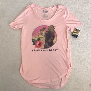 NWT Disney Beauty and The Beast Shirt Pink Medium